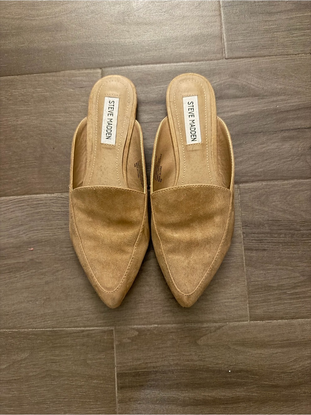 Steve Madden Tan Mules